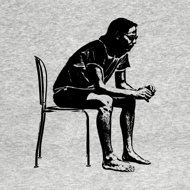 Guy Sitting and Thinking by Spindriftdesigns